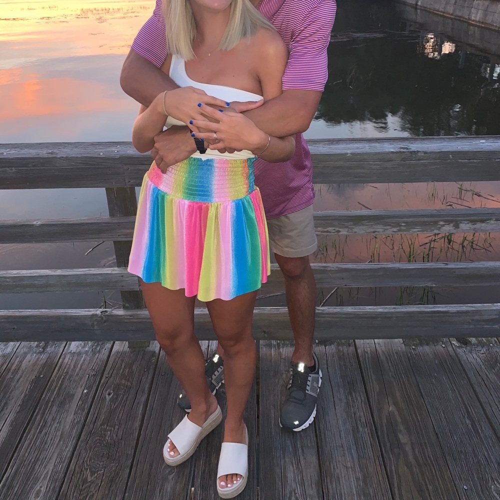 Karlie metallic rainbow skirt size S